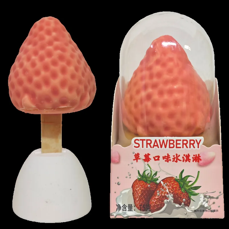 Strawberry 3D Fruit Ice Cream