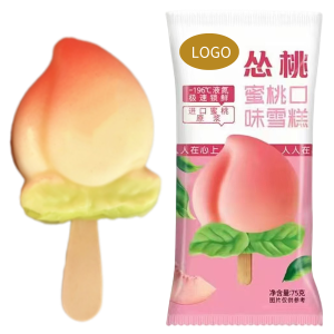 Peach-Shaped Ice Cream