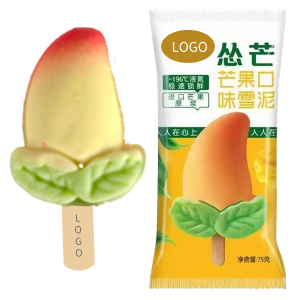 Mango-Shaped Ice Cream