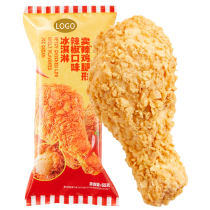 Chicken Drumstick-Shaped Ice Cream