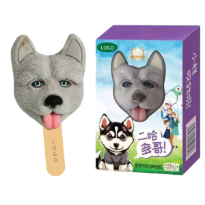 Husky-Shaped Ice Cream