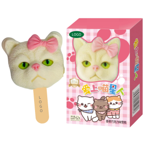 Cat-Shaped Ice Cream