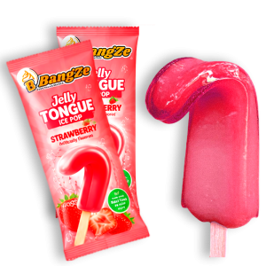 Strawberry Jelly Tongue Ice Pop