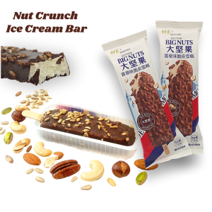 Nut Crunch Coated Ice Cream