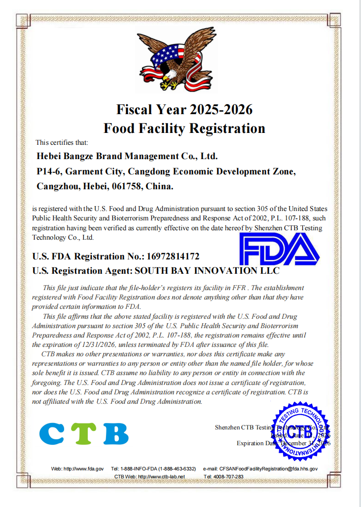 U.S. FDA Registration